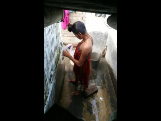 Indian teen after shower
