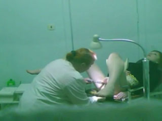 Teen girl at gynecologist