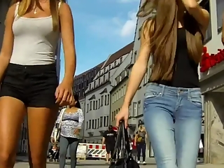 Sexy teens walking around
