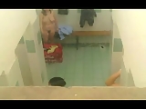 Public shower locker room