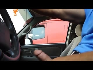 Man shows penis to female truck driver