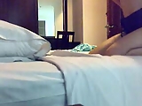 Actress in hotel