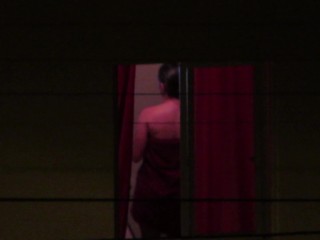 Lesbian neighbor spied through window