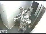 Hardcore sex caught on security cam