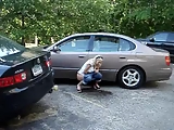 Pissing in Car Park