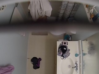 Spy cam in bathroom ceiling