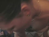 Wife sucking cock and drinking the cum from a coup