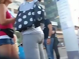 Tight asses on the street