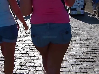 Girl in shorts