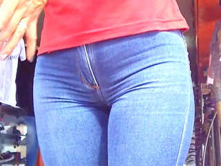 Jeans pants camel toe