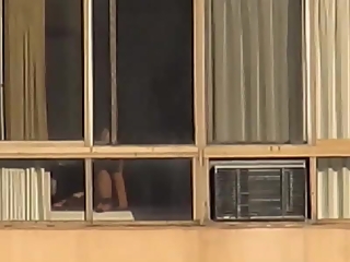 Naked mature woman spied in bedroom bed