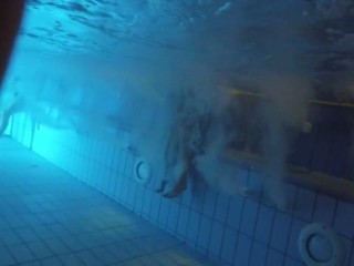 Underwater nudist pool