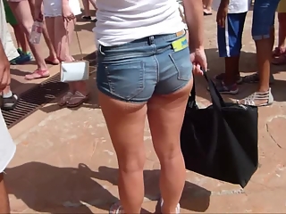 Beautiful ass in sexy shorts