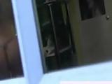 Guys spying on girls through window
