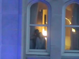 Hotel window fuck video