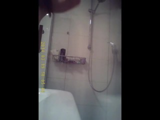 Teen spied having a shower