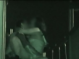 Spying couple fucking outdoor