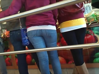Teens in tight jeans pants