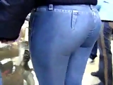 The best ass in tight jeans