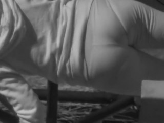 Infrared on woman butt