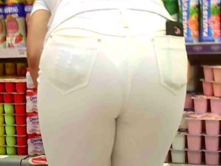 White see through pants