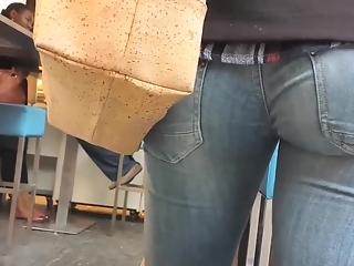 Nice asses wearing tight jeans pants