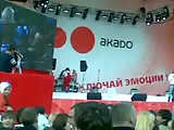 Moscow concert - topless girl fans