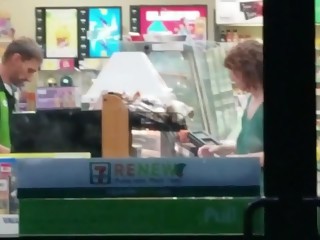 Transparent clothes store flashing