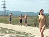 Teenager masturbating and pee at the beach!