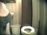 Changing and peeing in bathroom