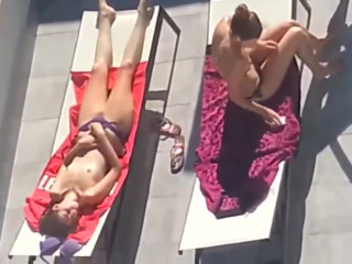 Balcony neighbors sunbathing compilation