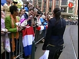 OOPS Dutch tv-reporter showing thong!!