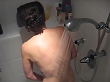 GF spied under shower