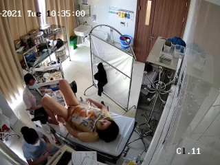 Asian lady in gyno clinic