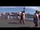 Naked Walk on Crowded street