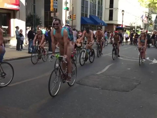 Naked bike riding