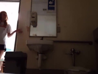 Pool staff toilet