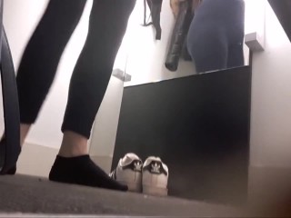 Teen big tits in fitting room