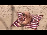 Horny couple having hard sex in beach